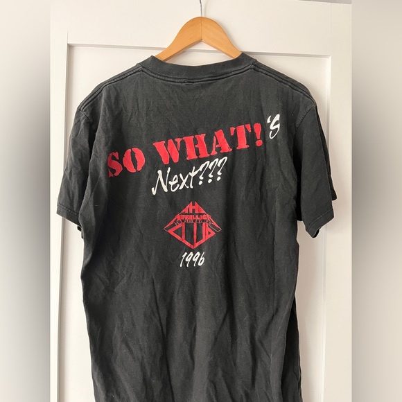 Rare Vintage 1996 Metallica Original Fan Club Tshirt Mens Large Black - Picture 2 of 3